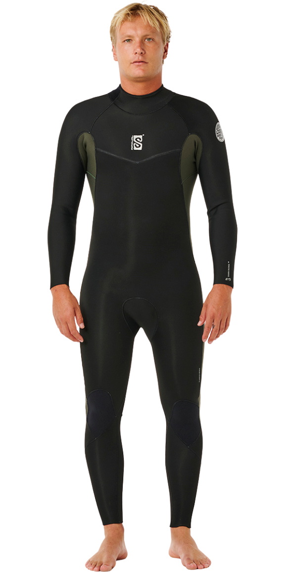2023 Rip Curl Mens Dawn Patrol 2mm Long Sleeve Back Zip Shorty